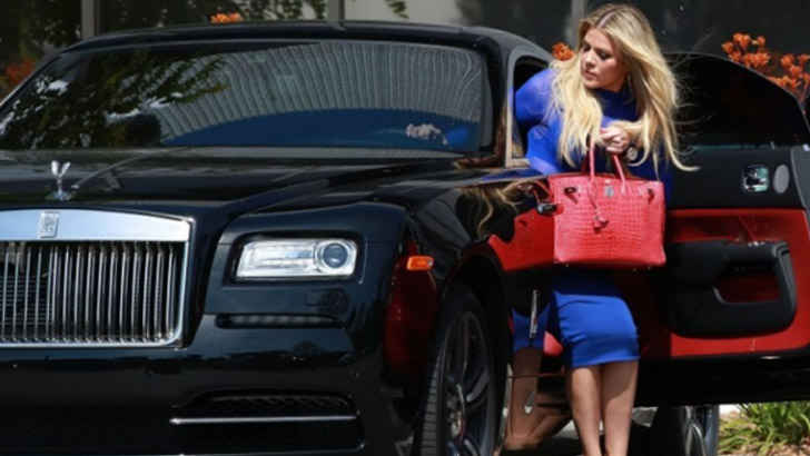 KhloeKardashianRollsRoyceWraith